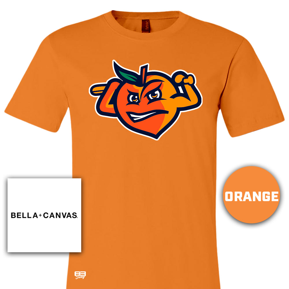 Bella + Canvas 3001C Unisex Jersey T-Shirt - Peach Clobbers Baseball