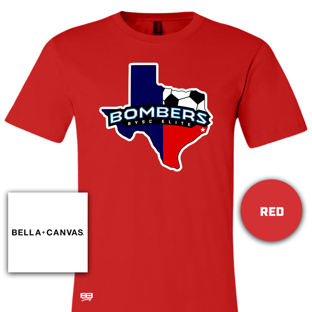 Bella + Canvas 3001C Unisex Jersey T-Shirt - BYSC Bombers Soccer