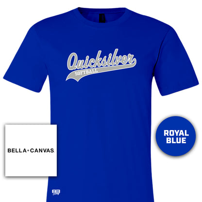 Bella + Canvas 3001C Unisex Jersey T-Shirt - Quicksilver Softball