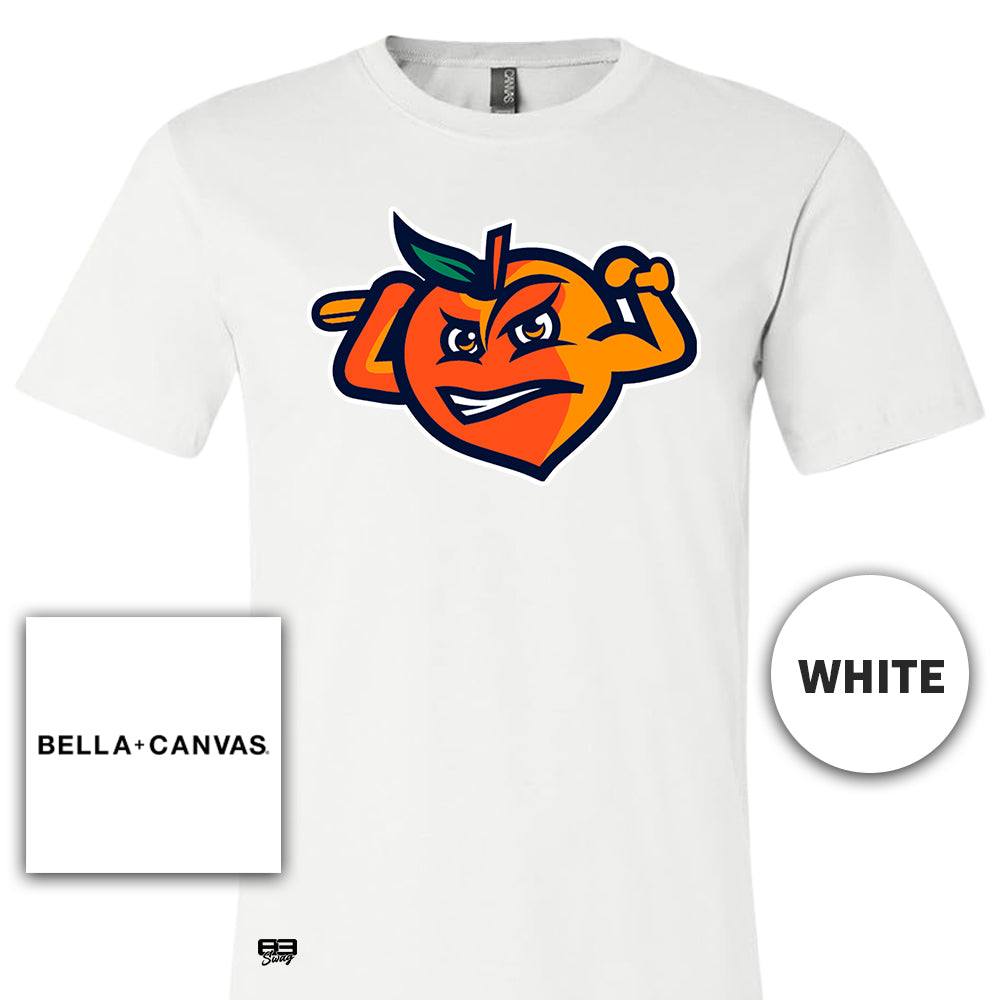 Bella + Canvas 3001C Unisex Jersey T-Shirt - Peach Clobbers Baseball