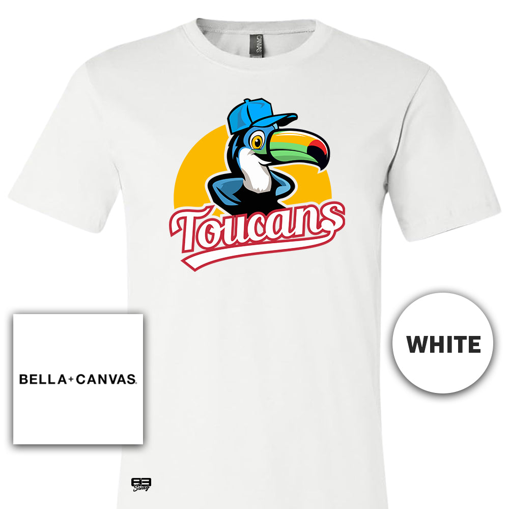 Bella + Canvas 3001C Unisex Jersey T-Shirt - Toucans Baseball LV 2