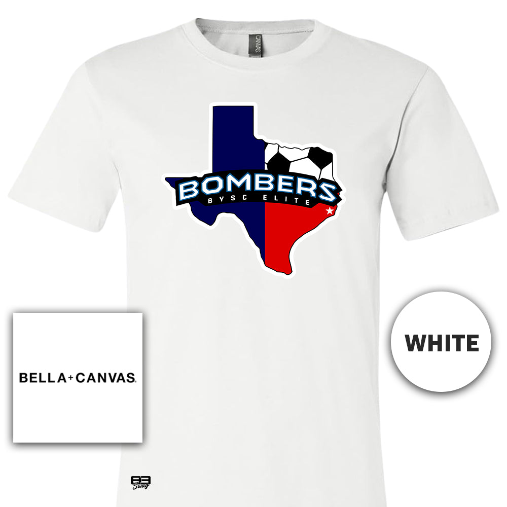 Bella + Canvas 3001C Unisex Jersey T-Shirt - BYSC Bombers Soccer