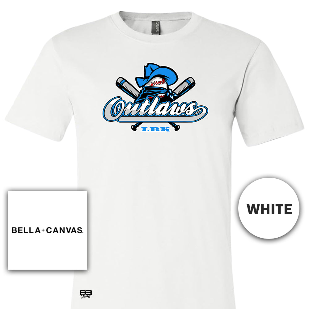 Bella + Canvas 3001C Unisex Jersey T-Shirt - Outlaws Baseball