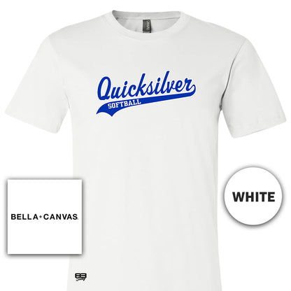 Bella + Canvas 3001C Unisex Jersey T-Shirt - Quicksilver Softball