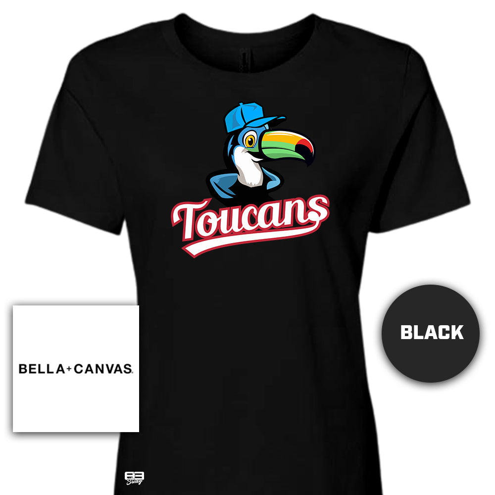 Bella + Canvas B6400 Women's Relaxed Jersey Short-Sleeve T-Shirt - Toucans Baseball LV