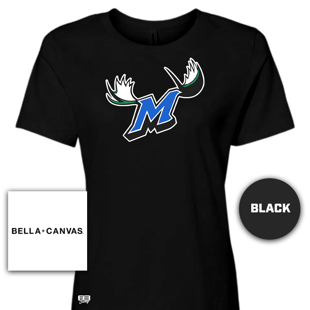 Bella + Canvas B6400 Women's Relaxed Jersey Short-Sleeve T-Shirt - Connecticut Moose Baseball V2