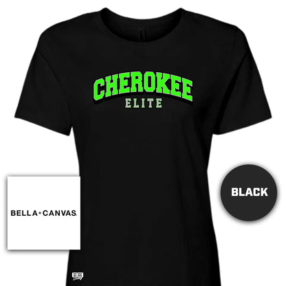 Bella + Canvas B6400 Women's Relaxed Jersey Short-Sleeve T-Shirt - Cherokee Elite Baseball