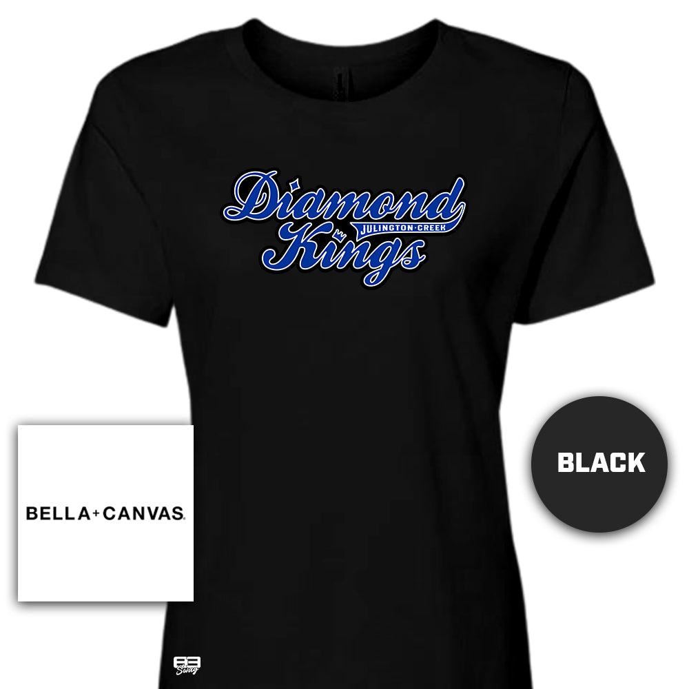 Bella + Canvas B6400 Women's Relaxed Jersey Short-Sleeve T-Shirt - JCB Diamond Kings Baseball