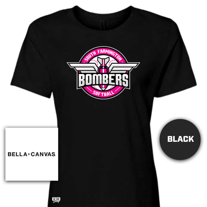 Bella + Canvas B6400 Women's Relaxed Jersey Short-Sleeve T-Shirt -South Farmington Bombers Softball