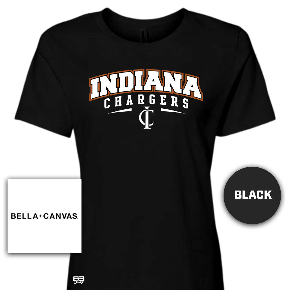 Bella + Canvas B6400 Women's Relaxed Jersey Short-Sleeve T-Shirt - Indiana Chargers Baseball