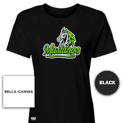 Bella + Canvas B6400 Women's Relaxed Jersey Short-Sleeve T-Shirt - Mustangs