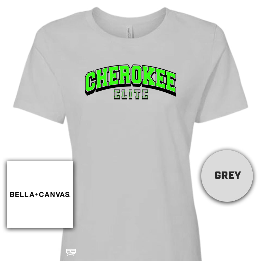 Bella + Canvas B6400 Women's Relaxed Jersey Short-Sleeve T-Shirt - Cherokee Elite Baseball