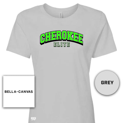 Bella + Canvas B6400 Women's Relaxed Jersey Short-Sleeve T-Shirt - Cherokee Elite Baseball