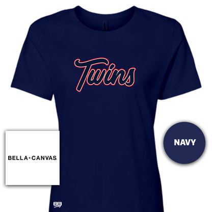 Bella + Canvas B6400 Women's Relaxed Jersey Short-Sleeve T-Shirt - Town N Country Baseball V3