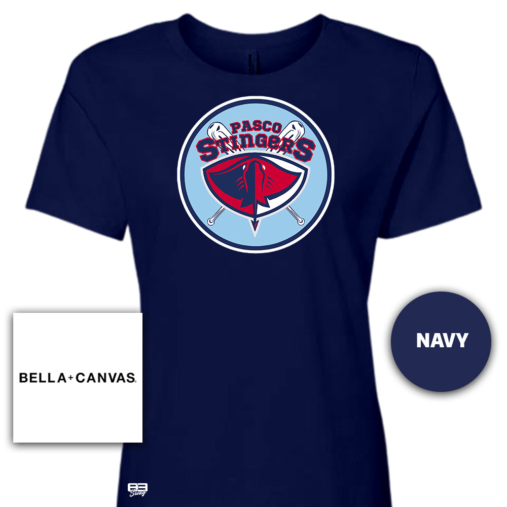 Bella + Canvas B6400 Women's Relaxed Jersey Short-Sleeve T-Shirt - Pasco Stingers Baseball V2