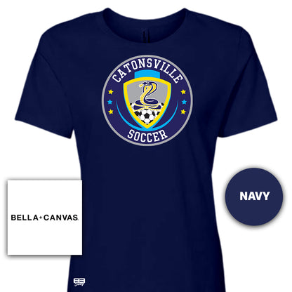 Bella + Canvas B6400 Women's Relaxed Jersey Short-Sleeve T-Shirt - Catonsville Cobras Soccer