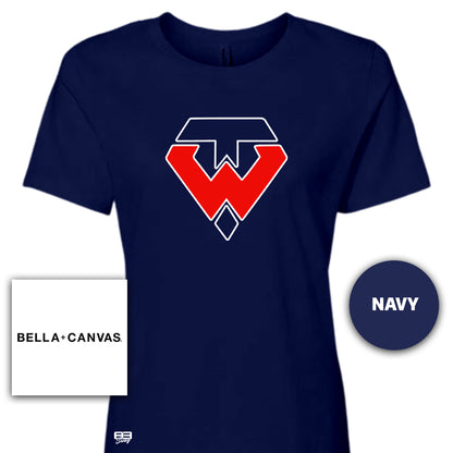 Bella + Canvas B6400 Women's Relaxed Jersey Short-Sleeve T-Shirt - Tampa Warriors Baseball V1