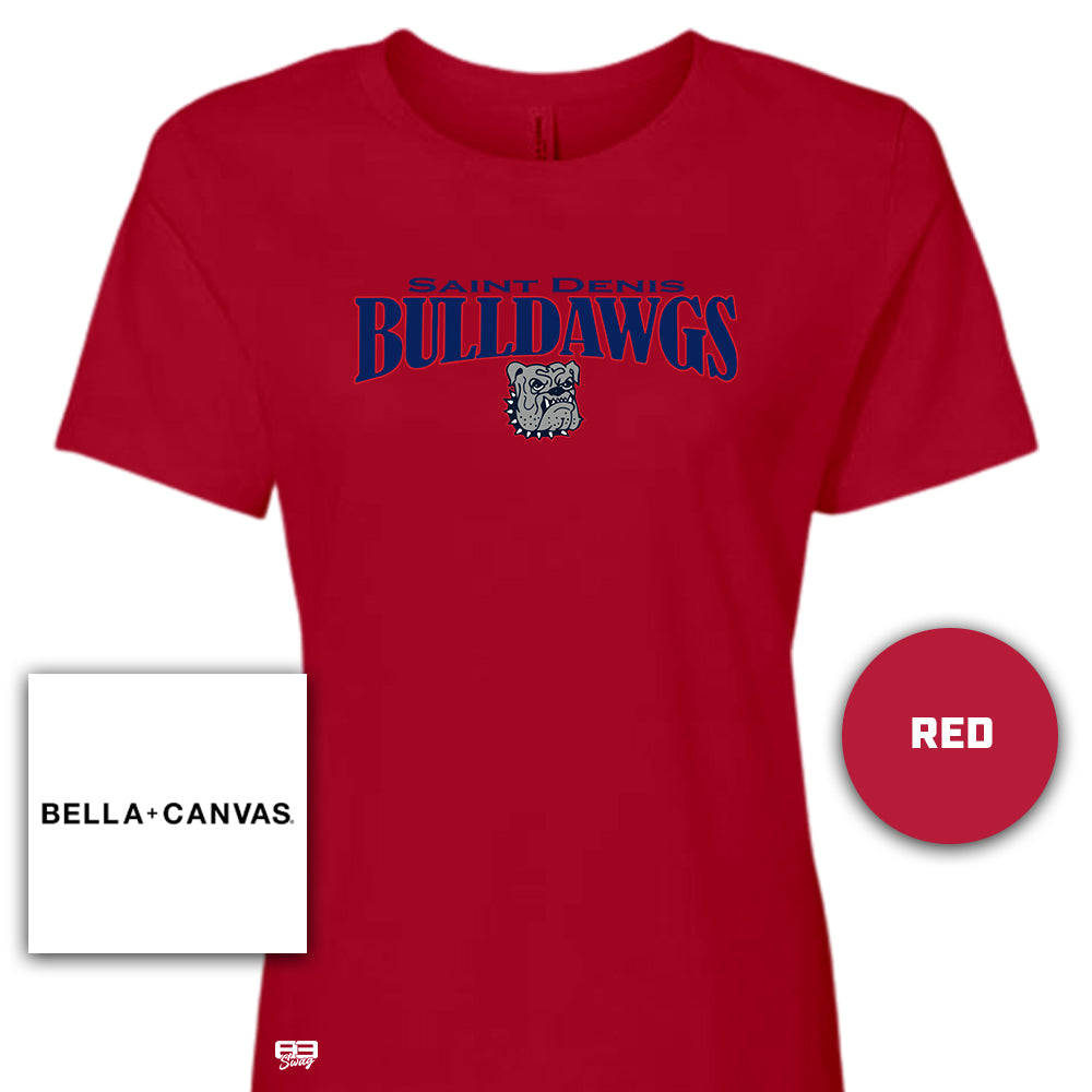 Bella + Canvas B6400 Women's Relaxed Jersey Short-Sleeve T-Shirt - St. Denis Bulldawgs V1