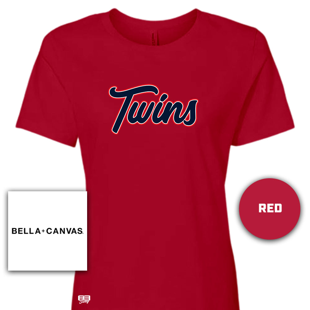 Bella + Canvas B6400 Women's Relaxed Jersey Short-Sleeve T-Shirt - Town N Country Baseball V3