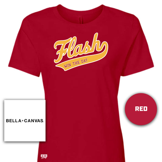 Bella + Canvas B6400 Women's Relaxed Jersey Short-Sleeve T-Shirt - Flash Baseball