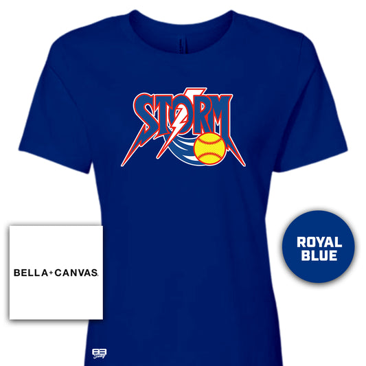 Bella + Canvas B6400 Women's Relaxed Jersey Short-Sleeve T-Shirt - Sun City Storm Softball