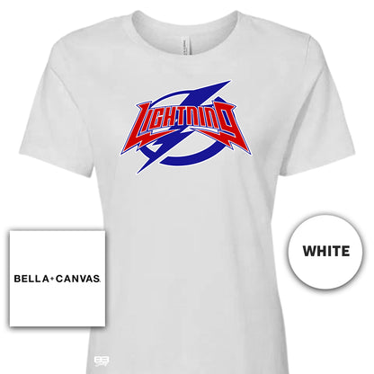 Bella + Canvas B6400 Women's Relaxed Jersey Short-Sleeve T-Shirt - Palm Beach Gardens Lightning