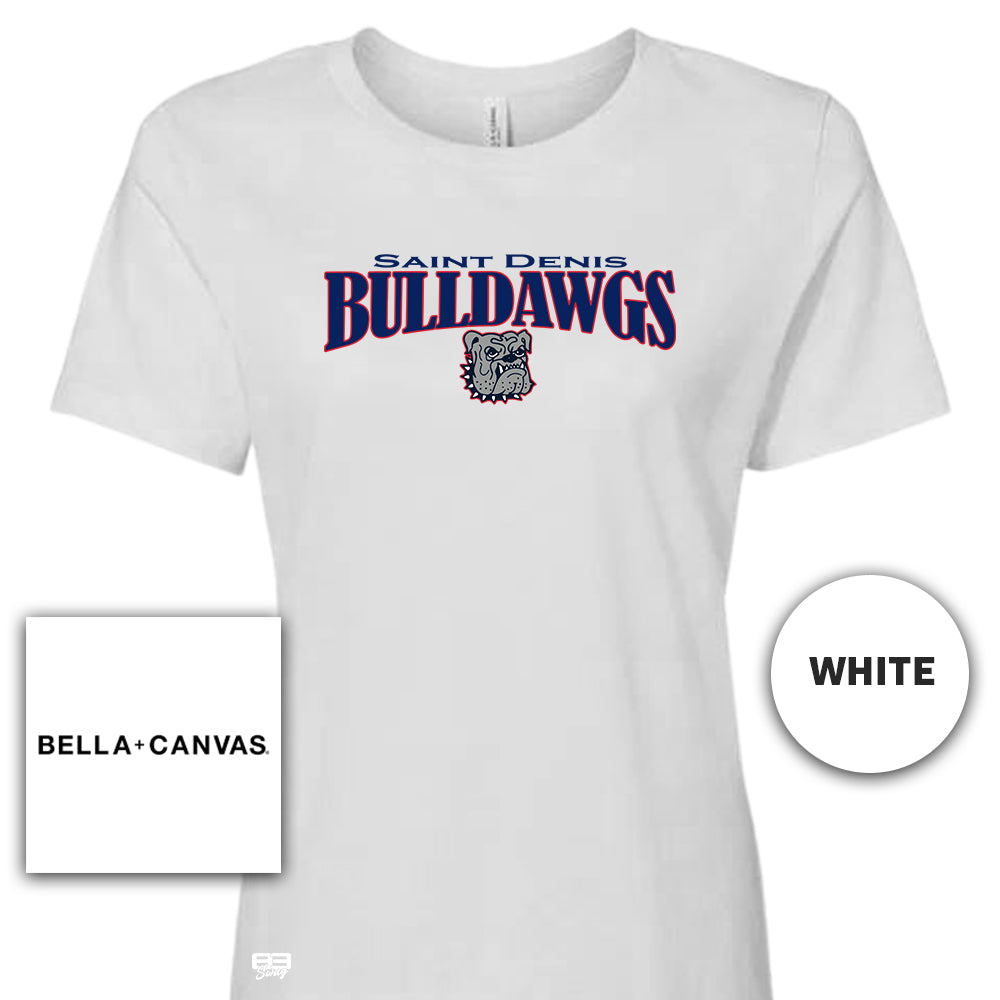 Bella + Canvas B6400 Women's Relaxed Jersey Short-Sleeve T-Shirt - St. Denis Bulldawgs V1