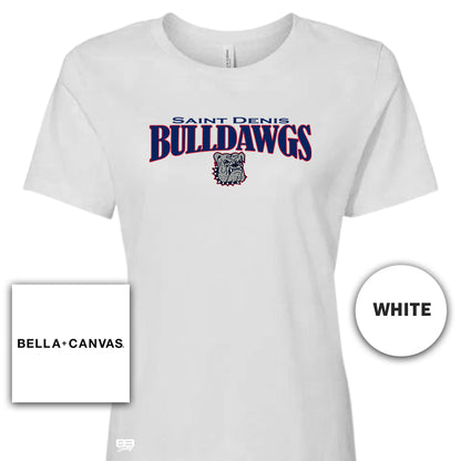 Bella + Canvas B6400 Women's Relaxed Jersey Short-Sleeve T-Shirt - St. Denis Bulldawgs V1