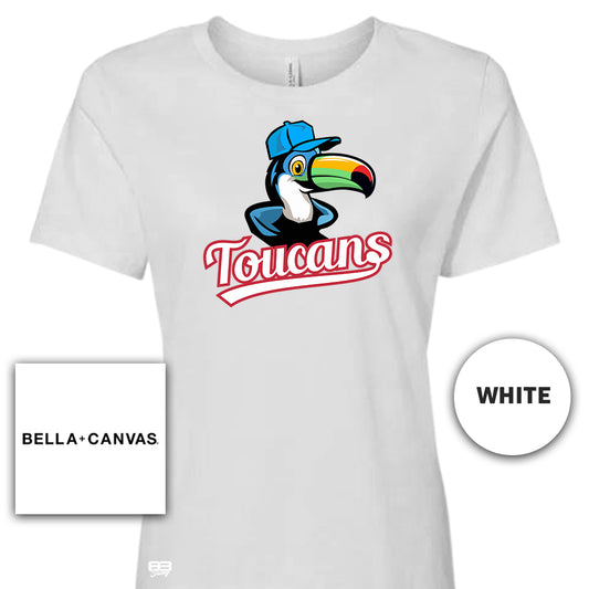 Bella + Canvas B6400 Women's Relaxed Jersey Short-Sleeve T-Shirt - Toucans Baseball LV