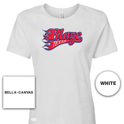 Bella + Canvas B6400 Women's Relaxed Jersey Short-Sleeve T-Shirt - Texas Blaze Softball