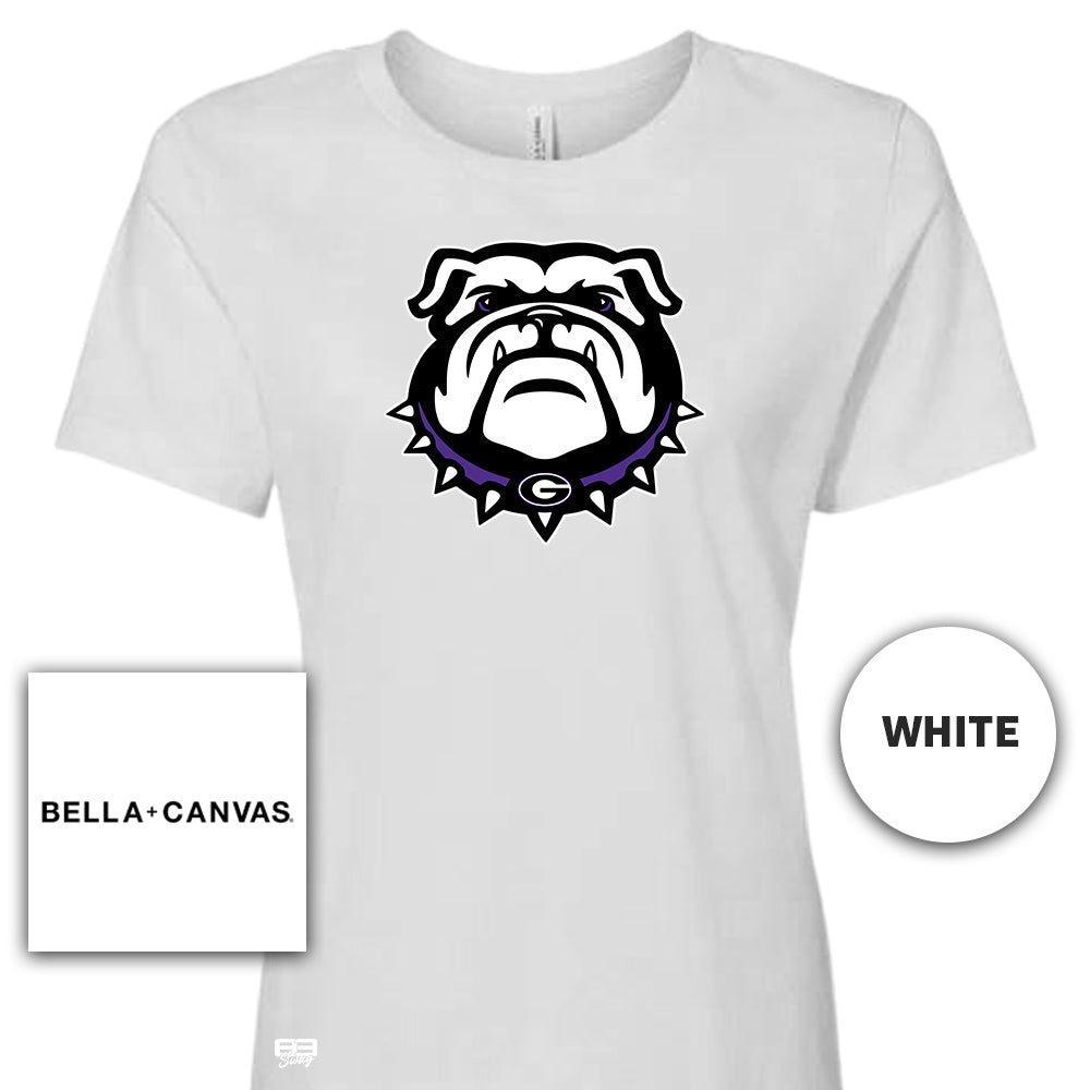 Bella + Canvas B6400 Women's Relaxed Jersey Short-Sleeve T-Shirt - Geraldine Bulldogs Football