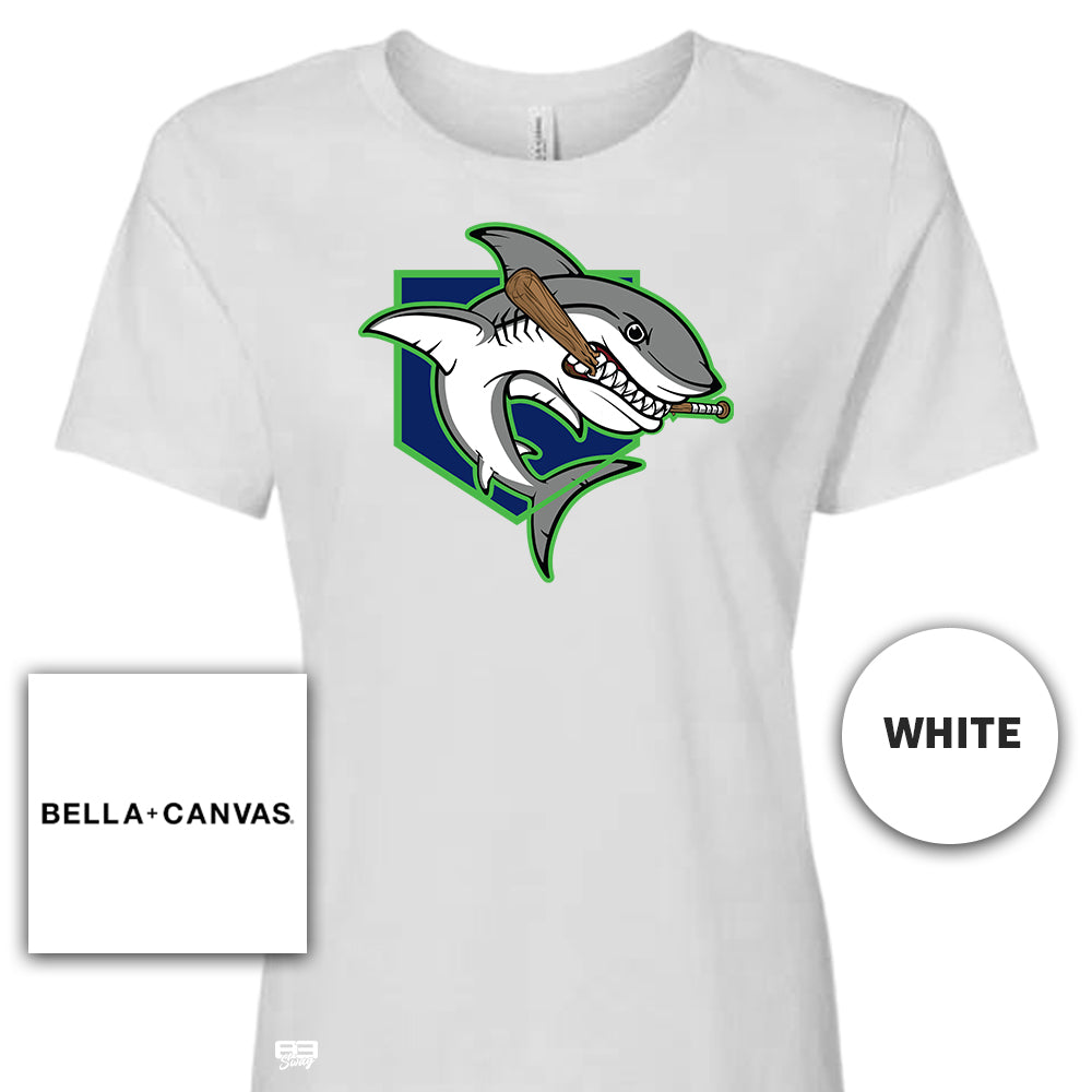 Bella + Canvas B6400 Women's Relaxed Jersey Short-Sleeve T-Shirt - Orlando Baseball Prospects - Land Sharks V1