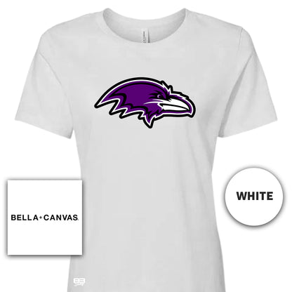 Bella + Canvas B6400 Women's Relaxed Jersey Short-Sleeve T-Shirt -Joliet Ravens Football V2