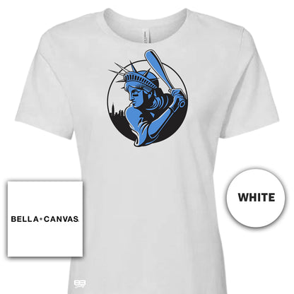 Bella + Canvas B6400 Women's Relaxed Jersey Short-Sleeve T-Shirt - New York Wonders V2