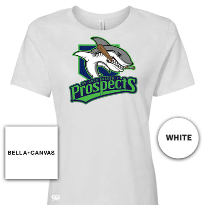 Bella + Canvas B6400 Women's Relaxed Jersey Short-Sleeve T-Shirt - Orlando Baseball Prospects - Land Sharks