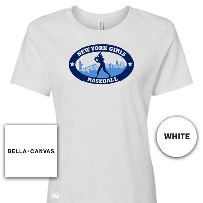 Bella + Canvas B6400 Women's Relaxed Jersey Short-Sleeve T-Shirt - New York Wonders V3