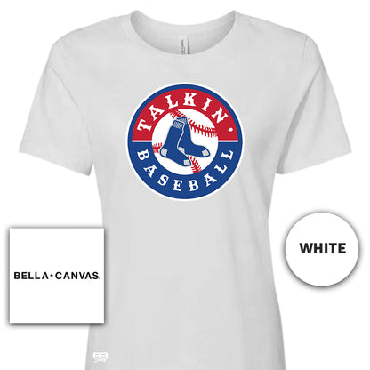 Bella + Canvas B6400 Women's Relaxed Jersey Short-Sleeve T-Shirt - Talkin' Baseball