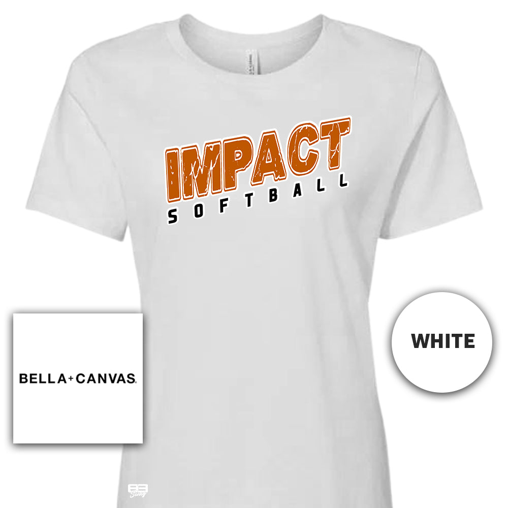 Bella + Canvas B6400 Women's Relaxed Jersey Short-Sleeve T-Shirt - Impact Softball