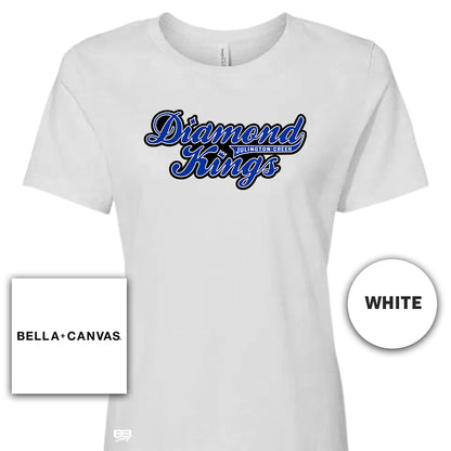 Bella + Canvas B6400 Women's Relaxed Jersey Short-Sleeve T-Shirt - JCB Diamond Kings Baseball