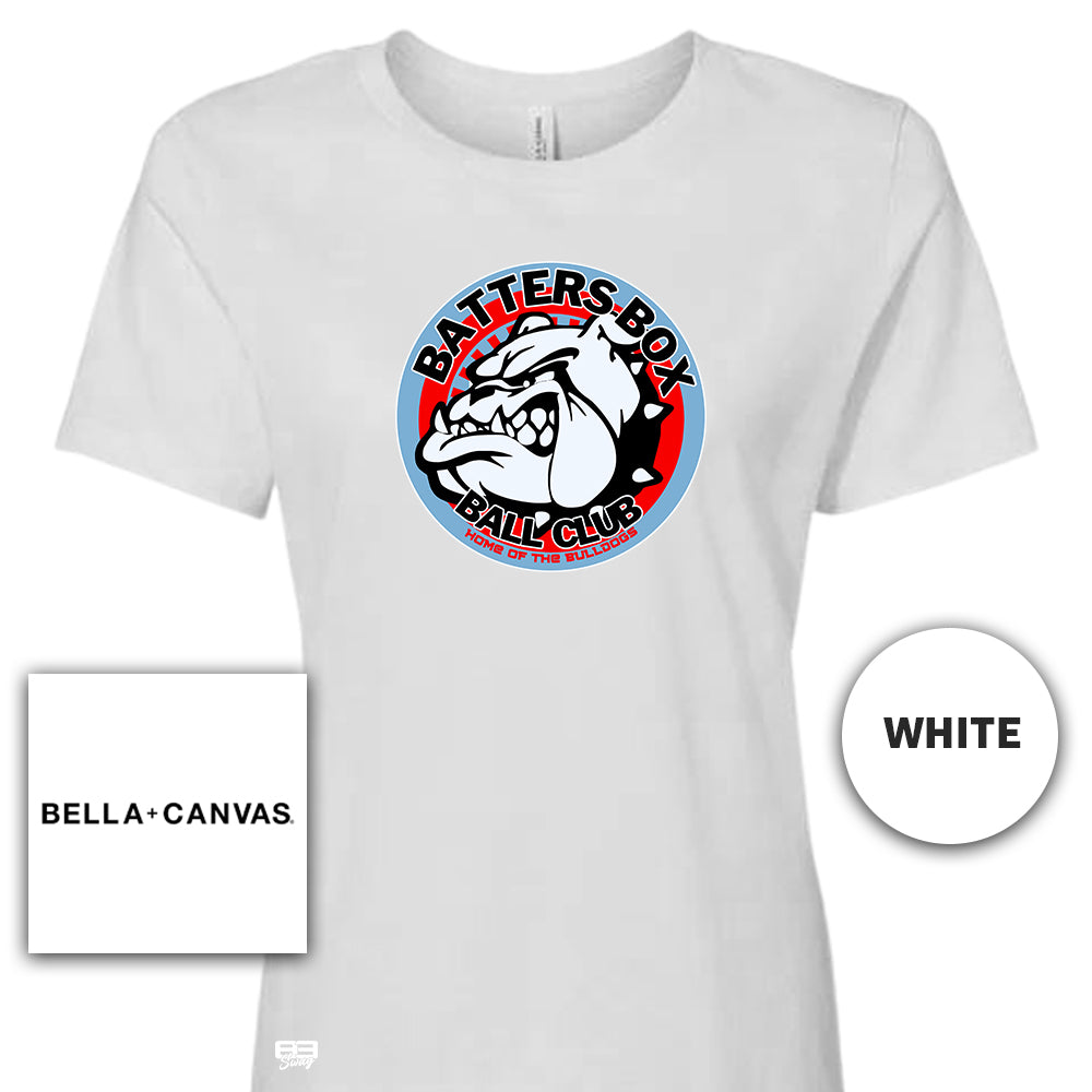 Bella + Canvas B6400 Women's Relaxed Jersey Short-Sleeve T-Shirt - Batters Box Bulldogs V2