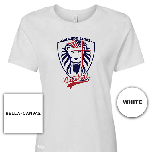 Bella + Canvas B6400 Women's Relaxed Jersey Short-Sleeve T-Shirt - Orlando Lions Baseball