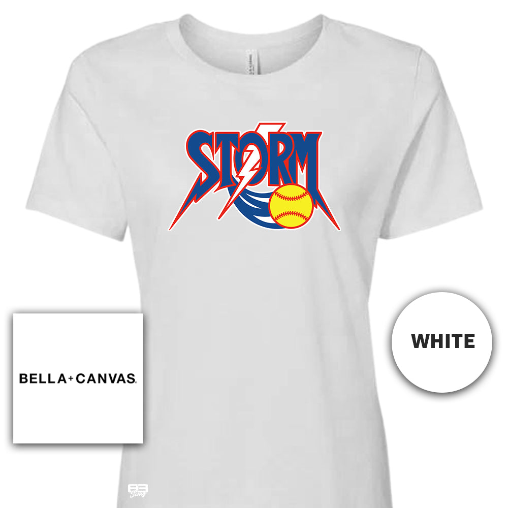 Bella + Canvas B6400 Women's Relaxed Jersey Short-Sleeve T-Shirt - Sun City Storm Softball