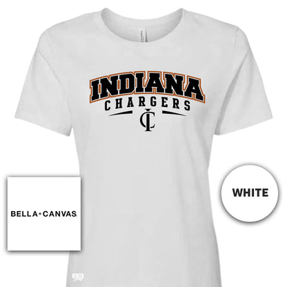 Bella + Canvas B6400 Women's Relaxed Jersey Short-Sleeve T-Shirt - Indiana Chargers Baseball
