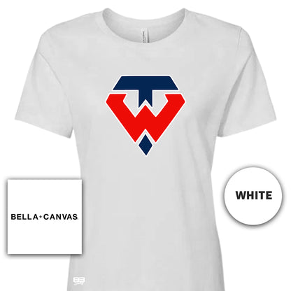 Bella + Canvas B6400 Women's Relaxed Jersey Short-Sleeve T-Shirt - Tampa Warriors Baseball V1