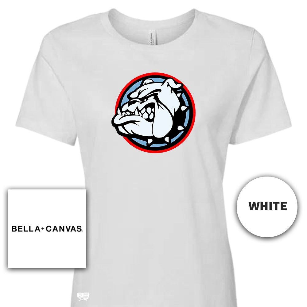 Bella + Canvas B6400 Women's Relaxed Jersey Short-Sleeve T-Shirt - Batters Box Bulldogs V1 Softball