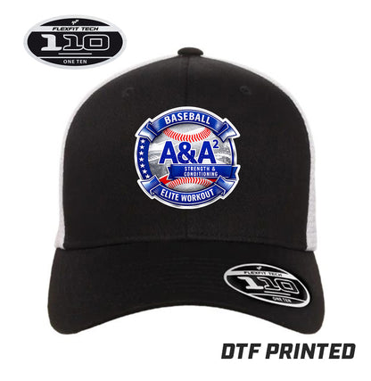 Flexfit 110M Adult 110reg Mesh Cap DTF PRINTED - A&A Baseball Elite