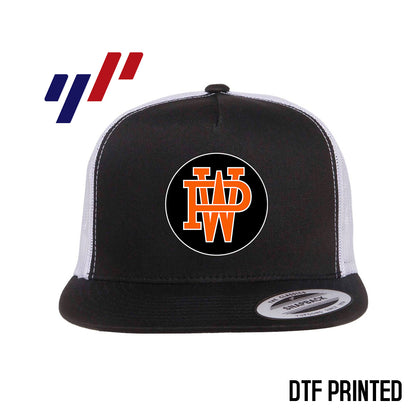 Yupoong 6006 Adult 5-Panel Classic Trucker Hat - DTF PRINTED - Winter Park All-Stars