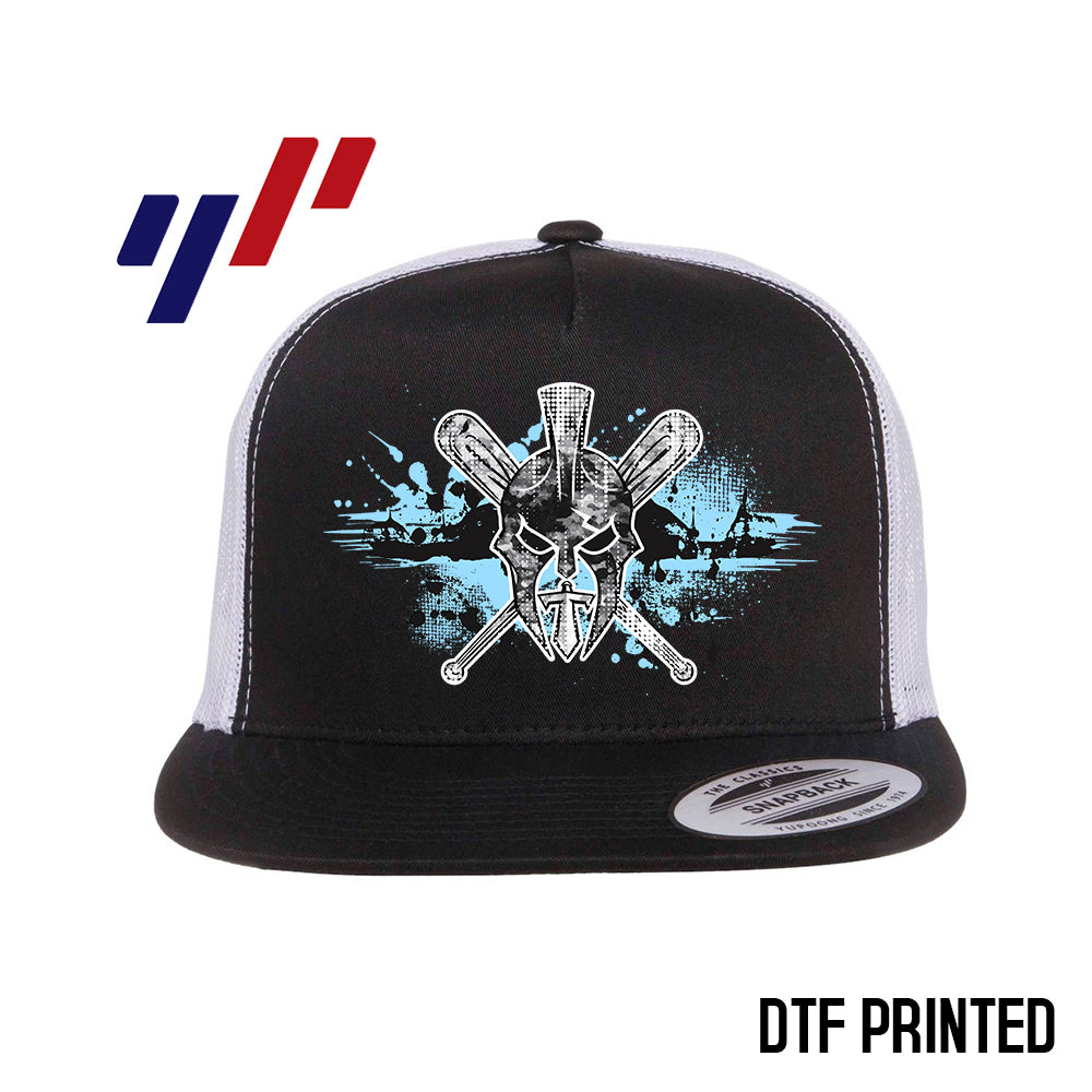 Yupoong 6006 Adult 5-Panel Classic Trucker Hat - DTF PRINTED - St. Johns TItans Baseball