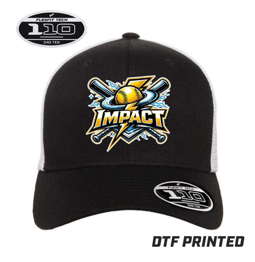 Flexfit 110M Adult 110reg Mesh Cap DTF PRINTED - Impact Softball
