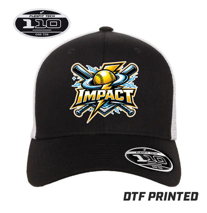 Flexfit 110M Adult 110reg Mesh Cap DTF PRINTED - Impact Softball